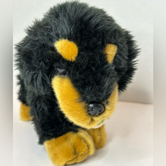 Aurora Nature Babies Dachshund Realistic Stuffed Animal Plush 13 inch Black Dog - Picture 2 of 7